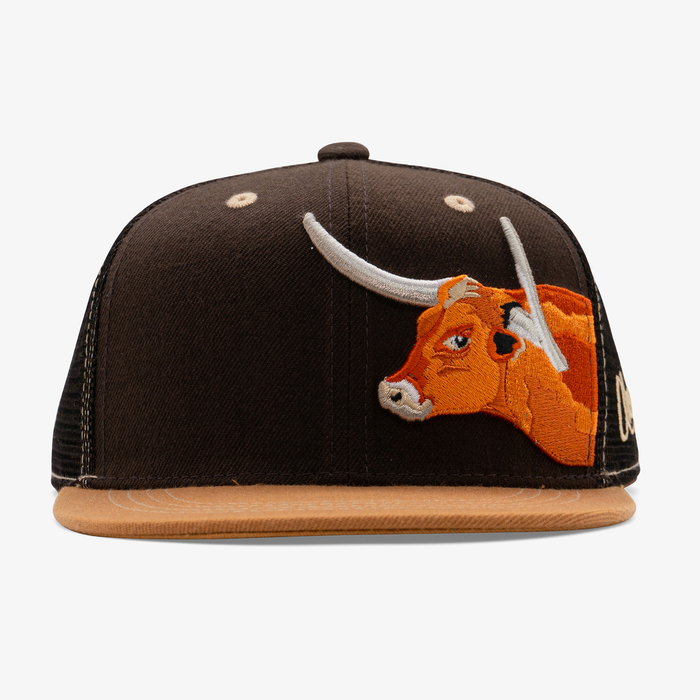 Kids Longhorn Flatbill Snapback Hat
