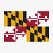Aksels Maryland Flag Sticker