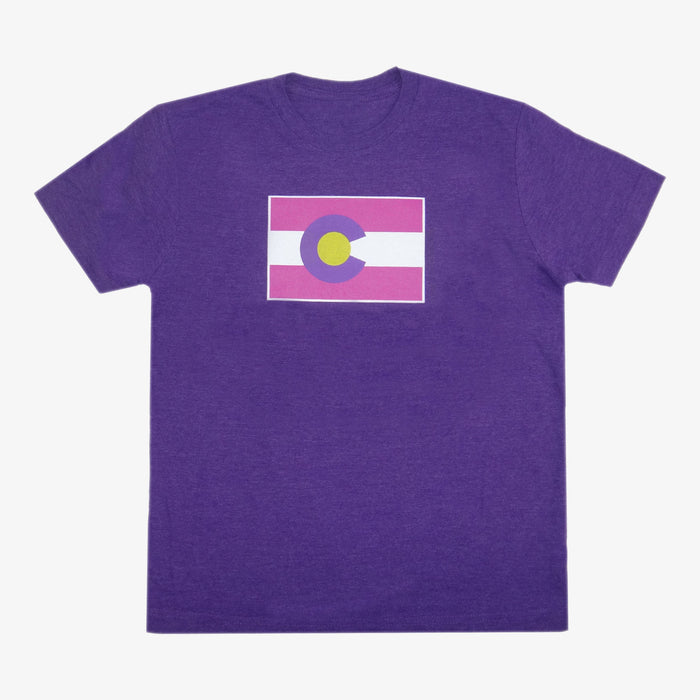 Aksels Youth Colorado Flag T-Shirt - Purple