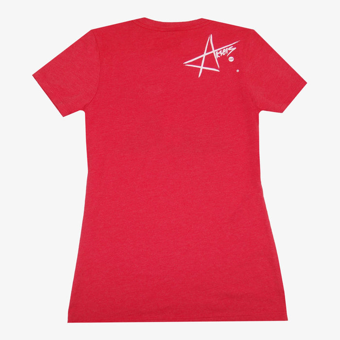 Aksels Women's Chicago Skyline T-Shirt - Red