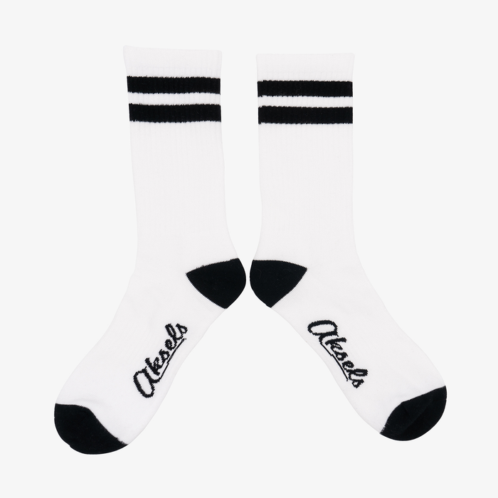Retro Striped Socks (black)