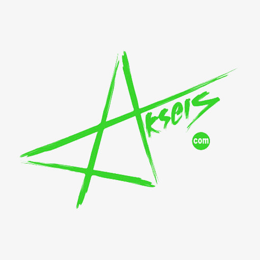 Aksels Star Logo Sticker - Green