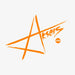Aksels Star Logo Sticker - Orange