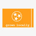 Aksels Grown Locally Tennessee Flag Sticker - Orange