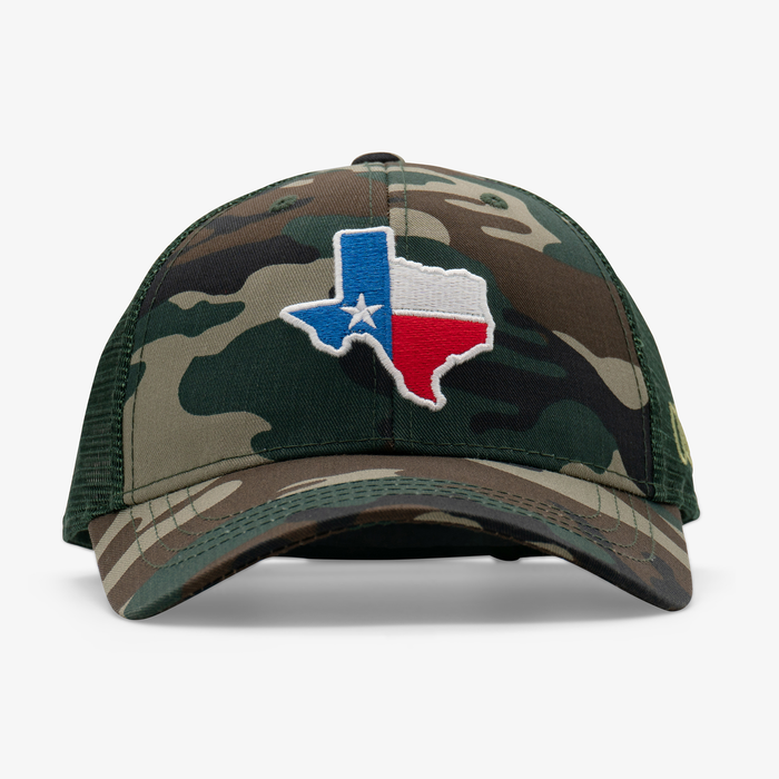 Texas Outline Curved Snapback Hat