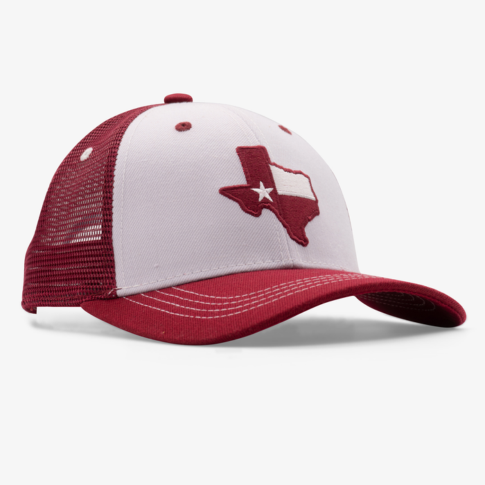 Texas Outline Curved Snapback Hat