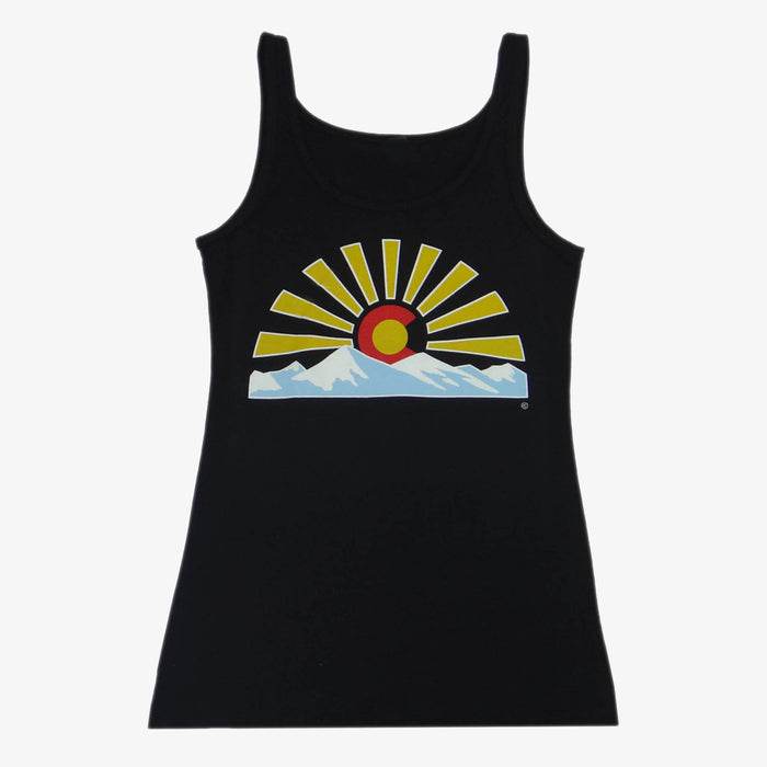 Women's Colorado Sunset Tank Top - Black