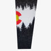 Women's Colorado Flag Mountain Yoga Pant - Black