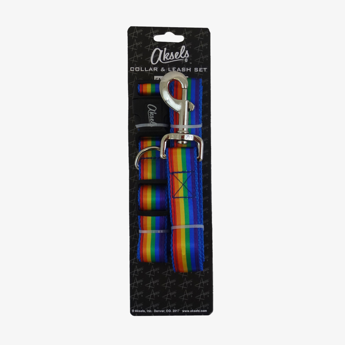 Rainbow Dog Leash & Collar Combo